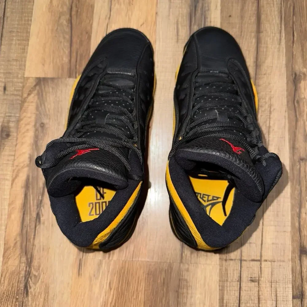 Air Jordan 13 Melo Class Of 2002 Black Yellow 414571-035 Size 9.5